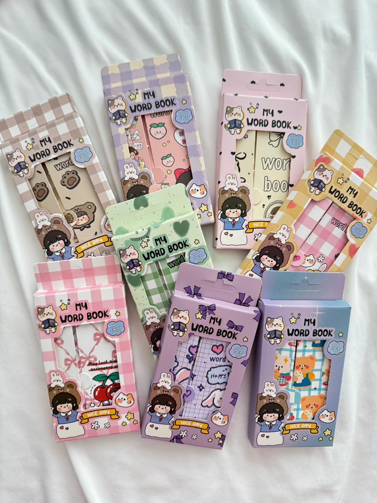 Kawaii Bear Word Book / Kelime Çalışma Defteri