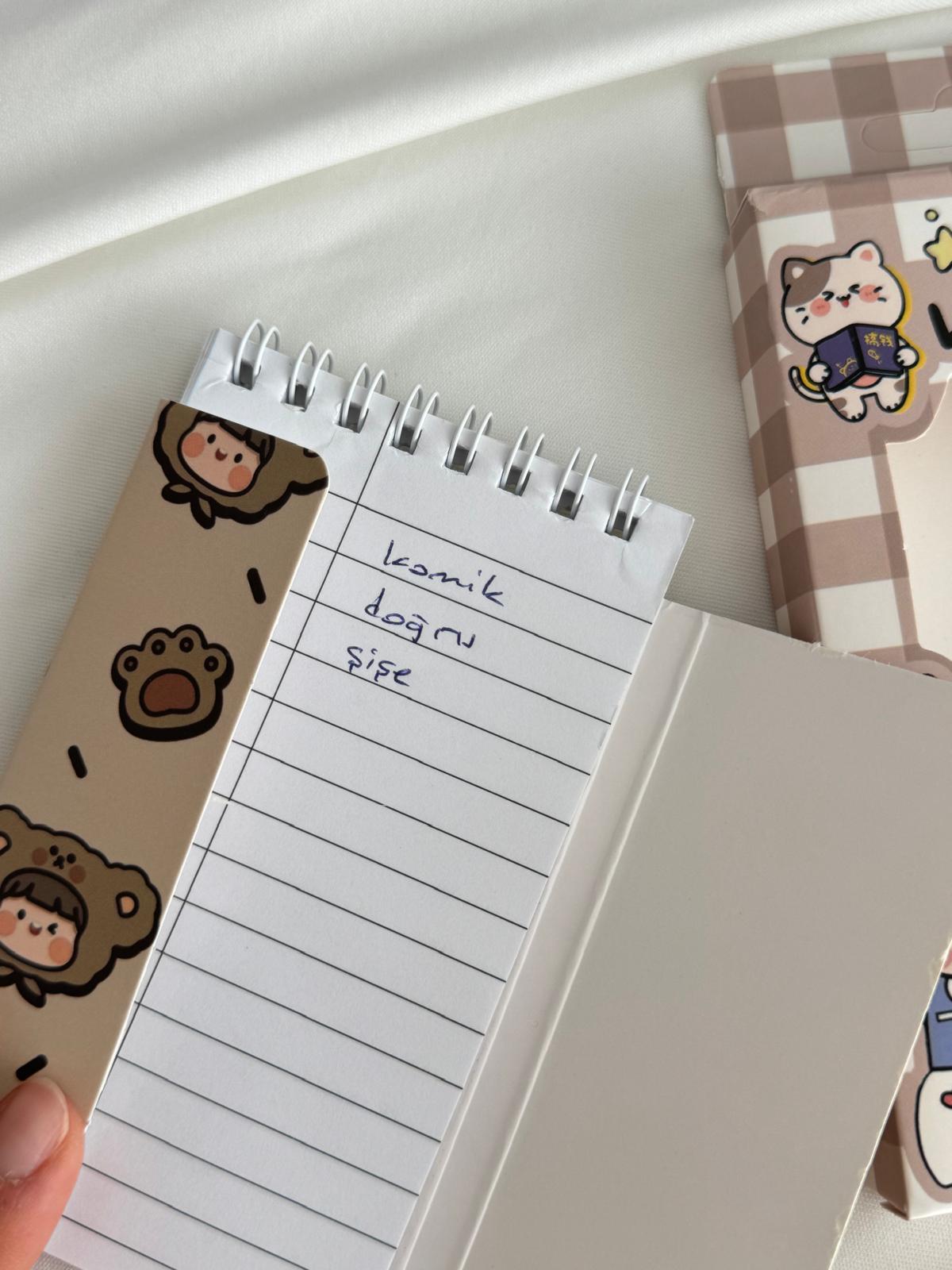 Kawaii Bear Word Book / Kelime Çalışma Defteri