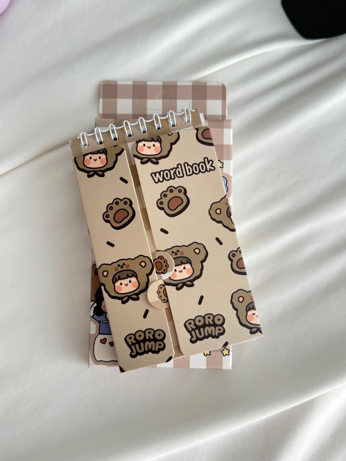Kawaii Bear Word Book / Kelime Çalışma Defteri
