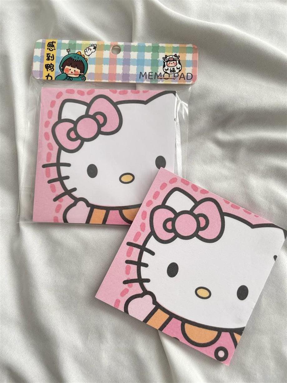 Kawaii Cat Memo Pad Kare Not Defteri
