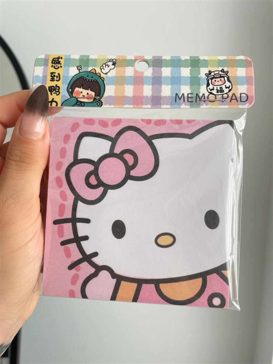 Kawaii Cat Memo Pad Kare Not Defteri