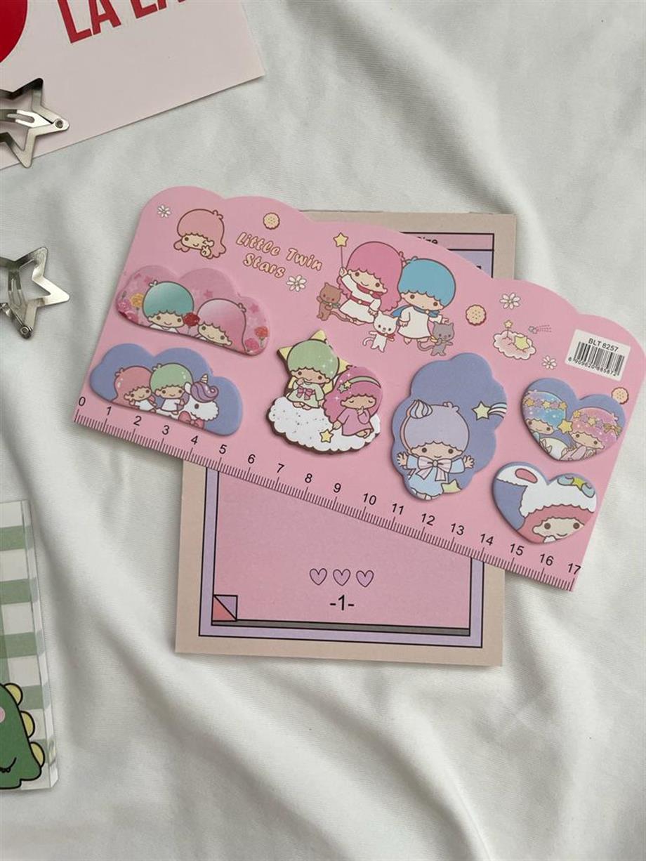 Kawaii Cetvel Detaylı Yapışkanlı Postit Seti