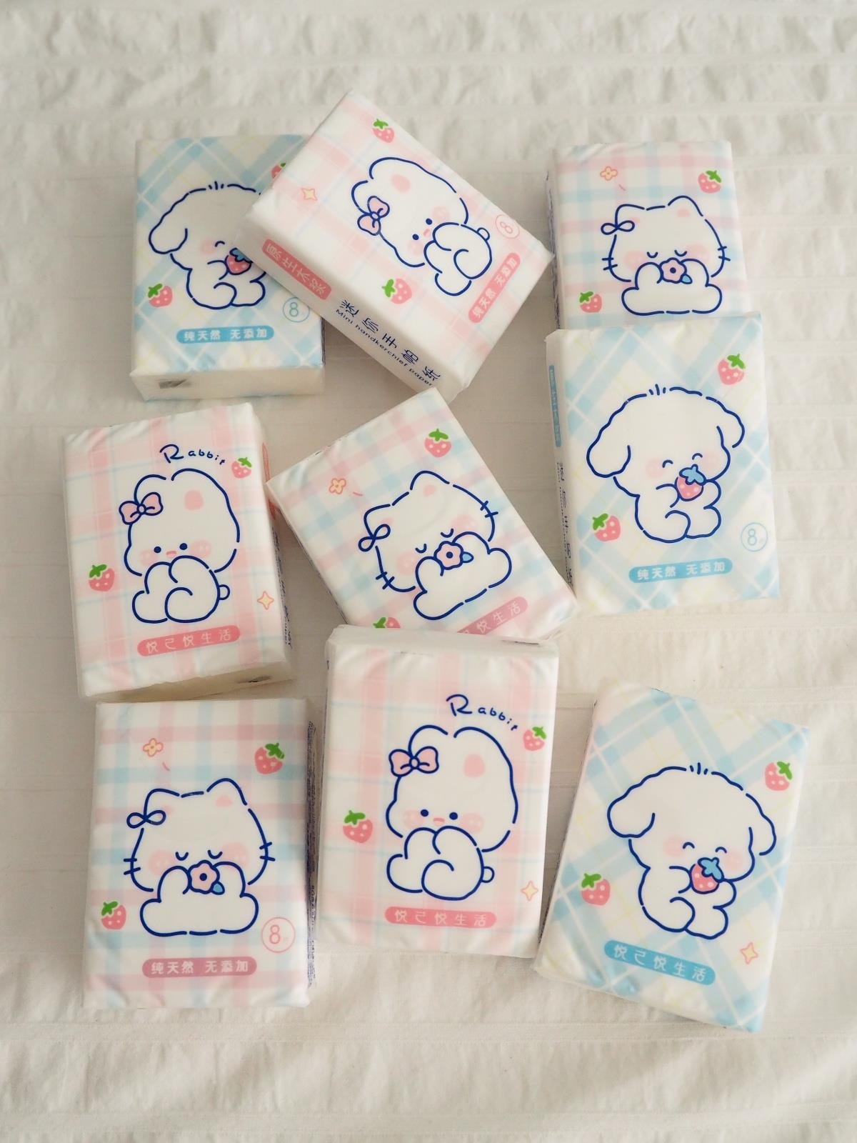 Kawaii Cute Animal Peçete 9lu Paket