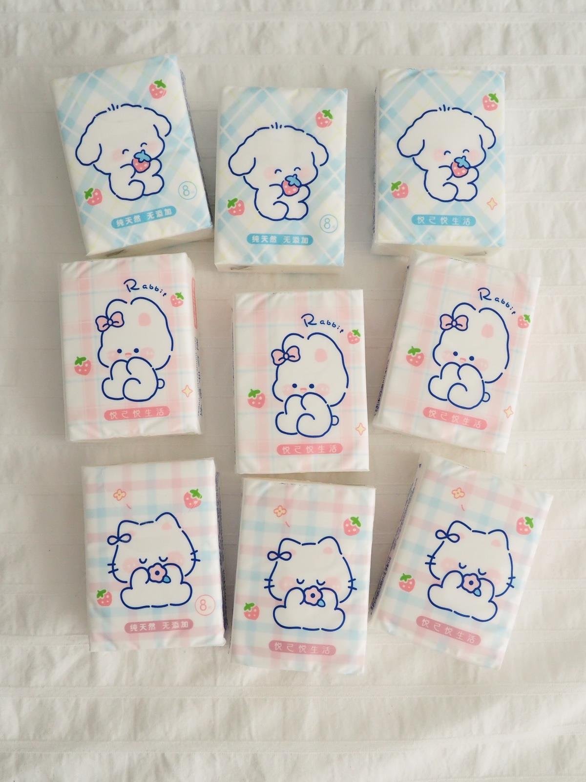 Kawaii Cute Animal Peçete 9lu Paket