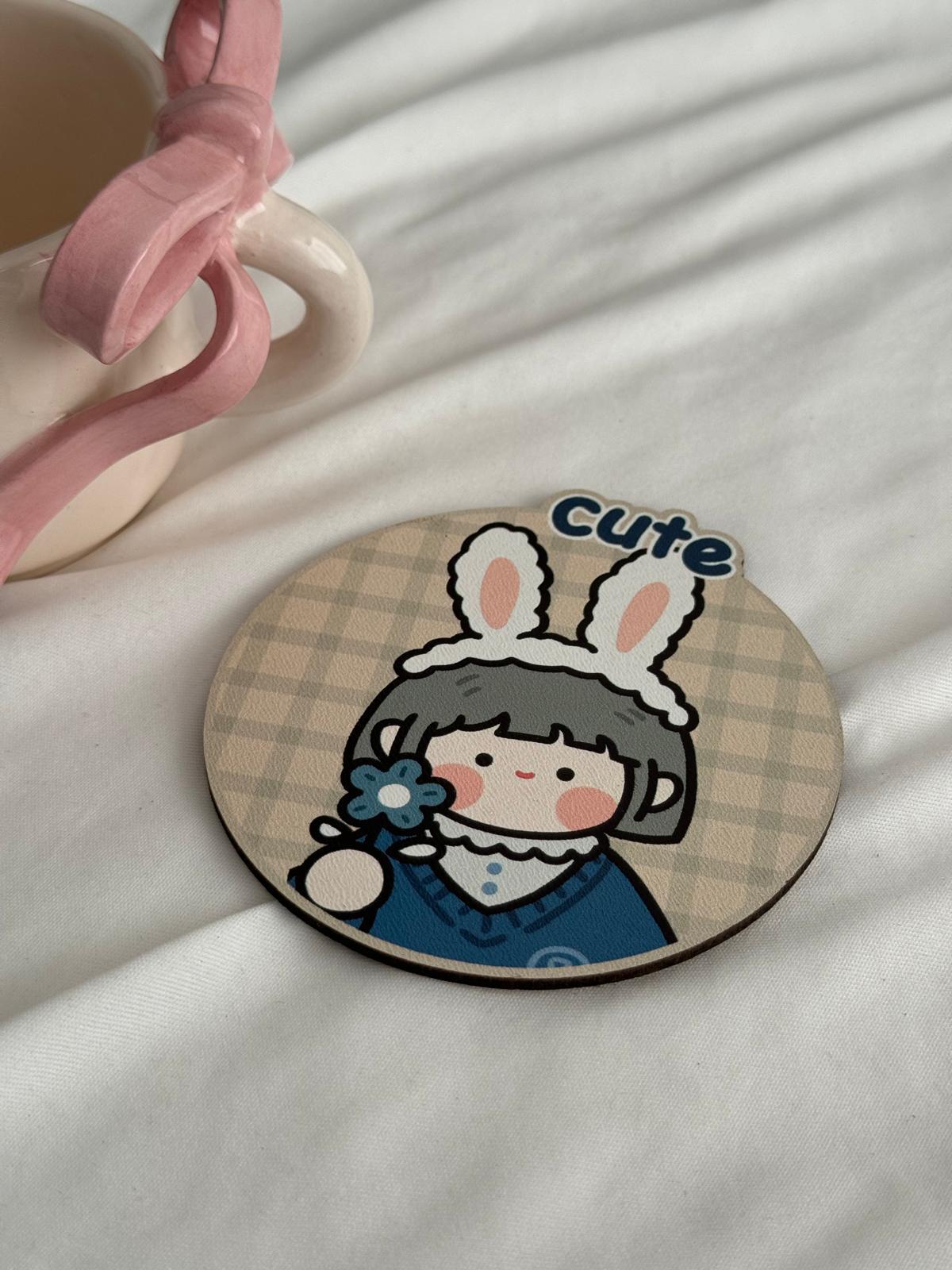 Kawaii Cute Bardak Altlığı