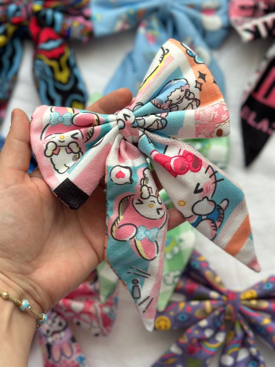 Kawaii Cute Lastikli Fiyonk Toka