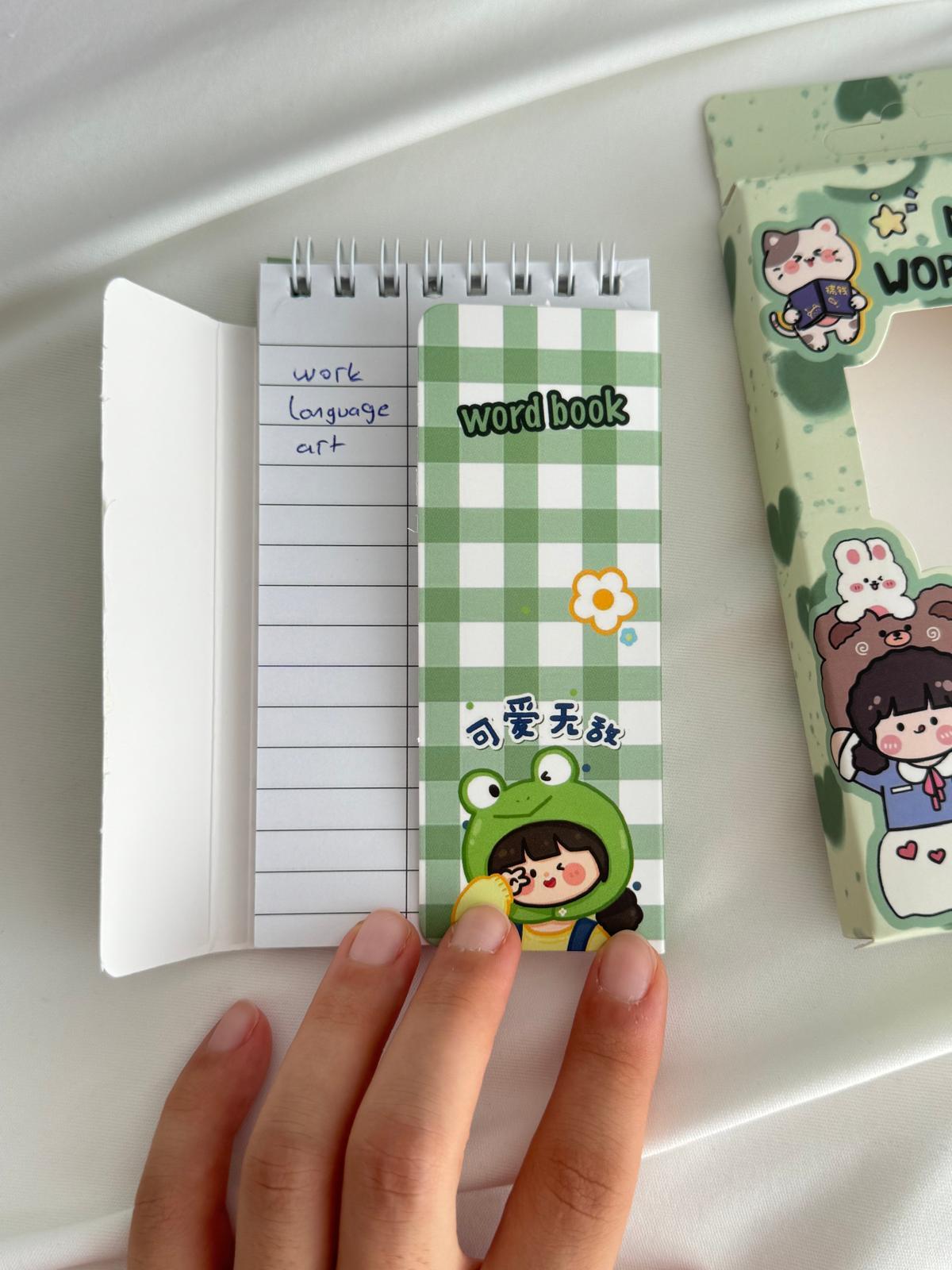 Kawaii Girl Word Book / Kelime Çalışma Defteri