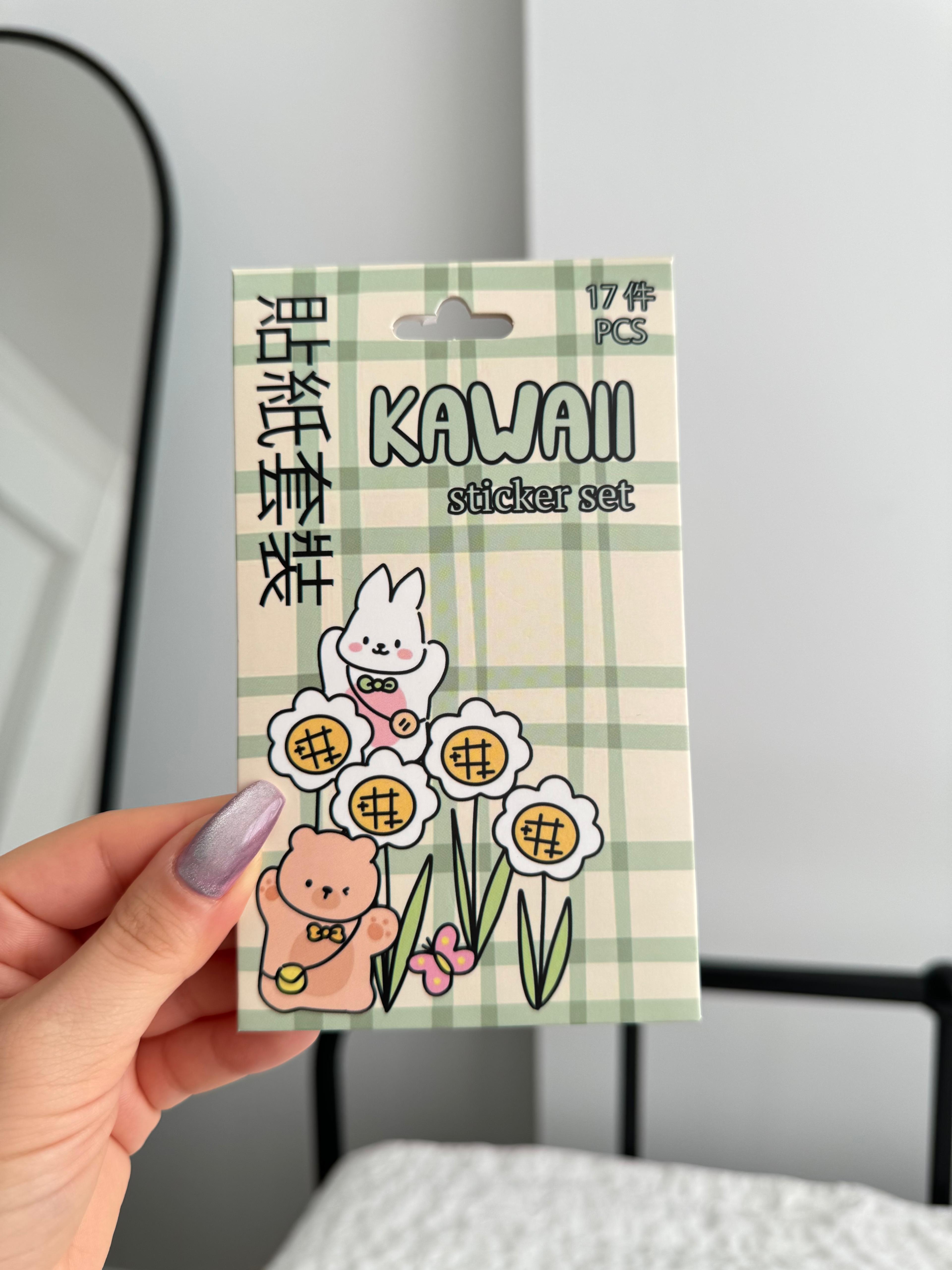 Kawaii Kutulu Sticker Seti