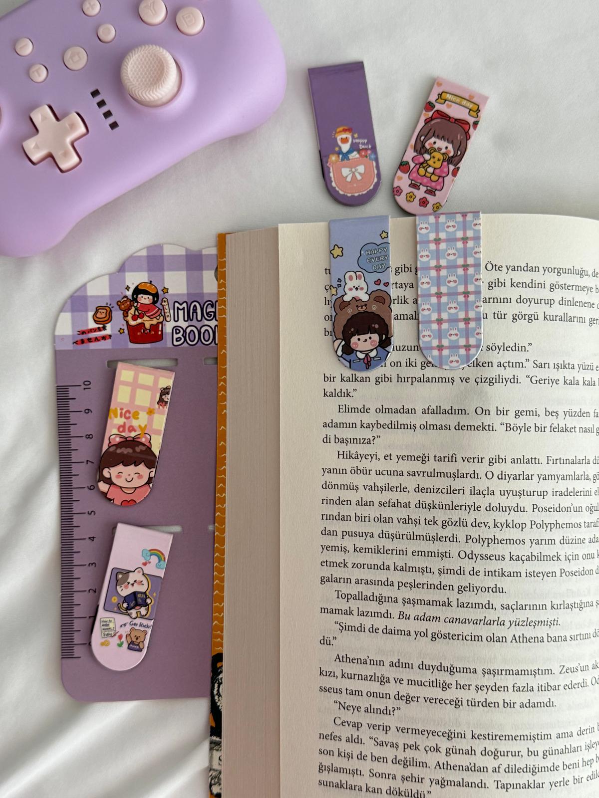 Kawaii Magnetic Bookmark / Kitap Ayracı 6lı Set