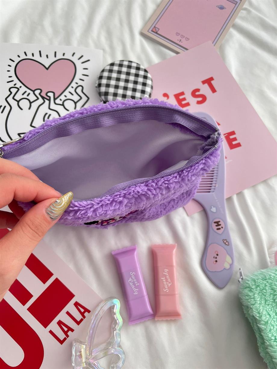Kawaii Purple Rabbit Peluş Çanta