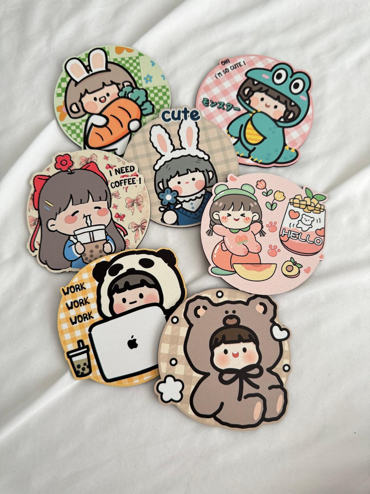 Kawaii Rabbit Bardak Altlığı