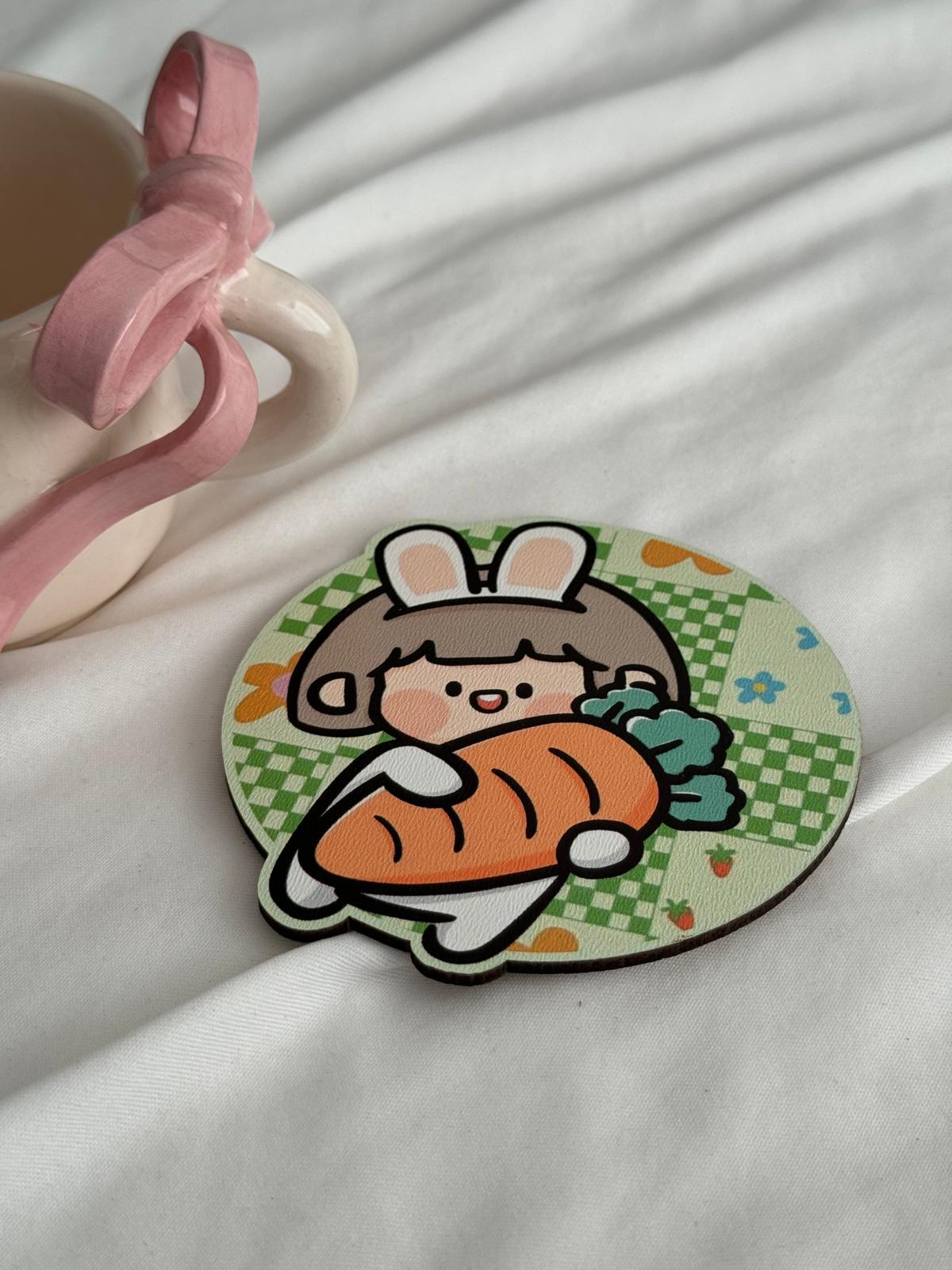 Kawaii Rabbit Bardak Altlığı