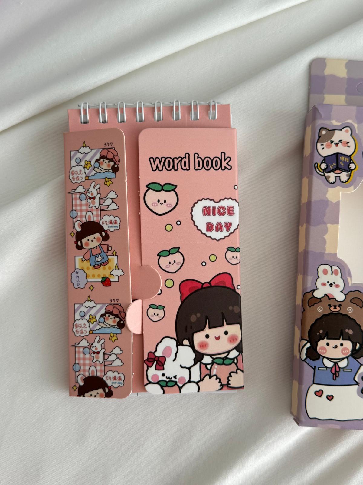 Kawaii Rabbit Word Book / Kelime Çalışma Defteri