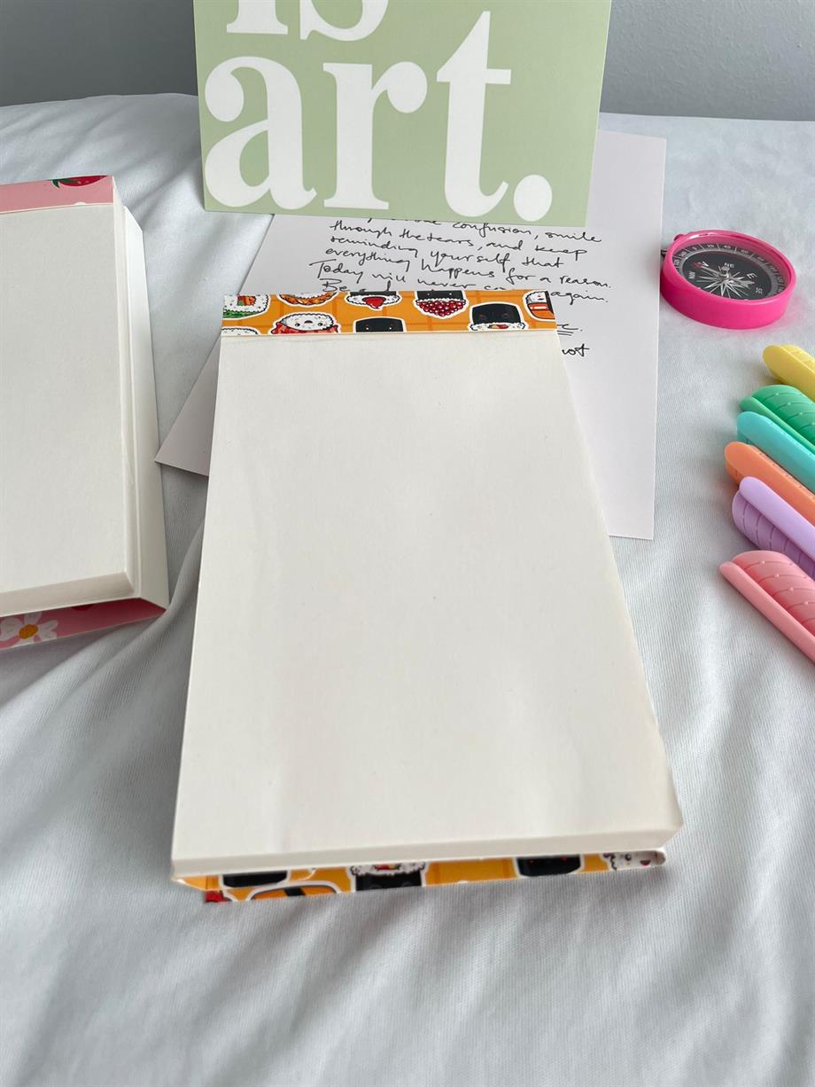 Kawaii Sushi Tasarımlı Zarf Defter