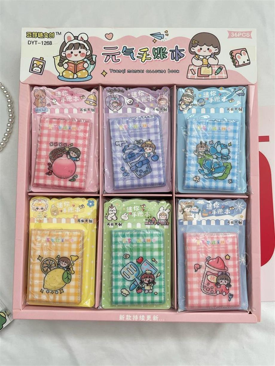 Kawaii Tasarımlı Mini Renkli Cep Defteri