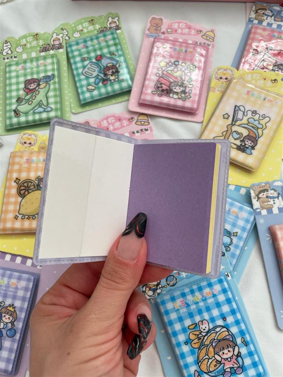 Kawaii Tasarımlı Mini Renkli Cep Defteri