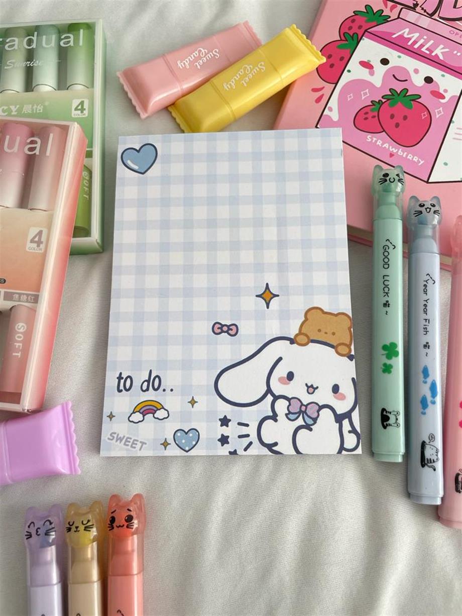 Kawaii White Dog To Do List