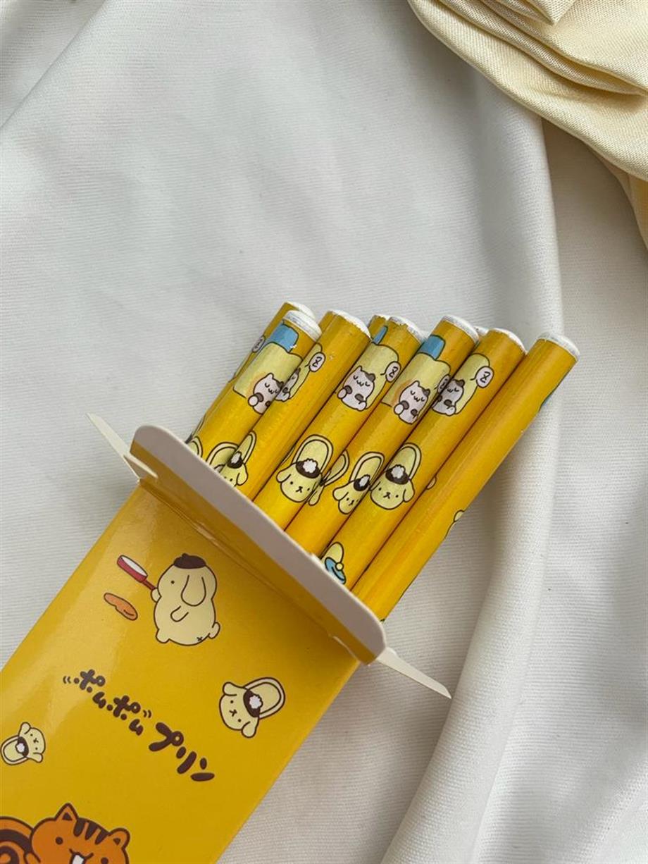 Kawaii Yellow Dog 12li Kurşun Kalem Seti