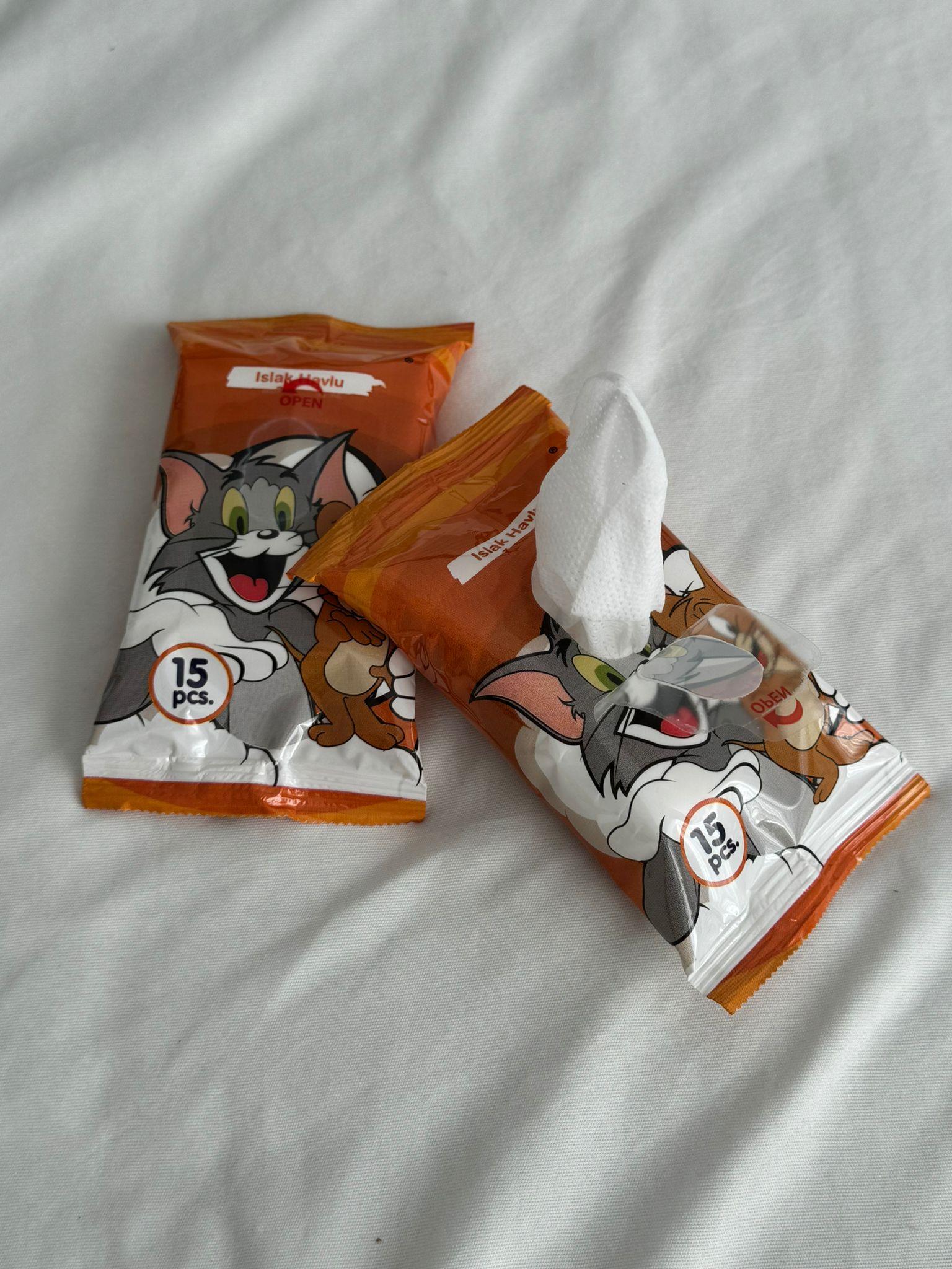 Kedi Fare Cep Boy Islak Mendil