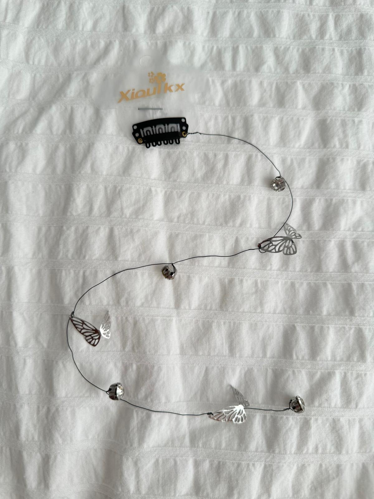 Kelebek Detaylı Çıtçıtlı Saç Aksesuarı