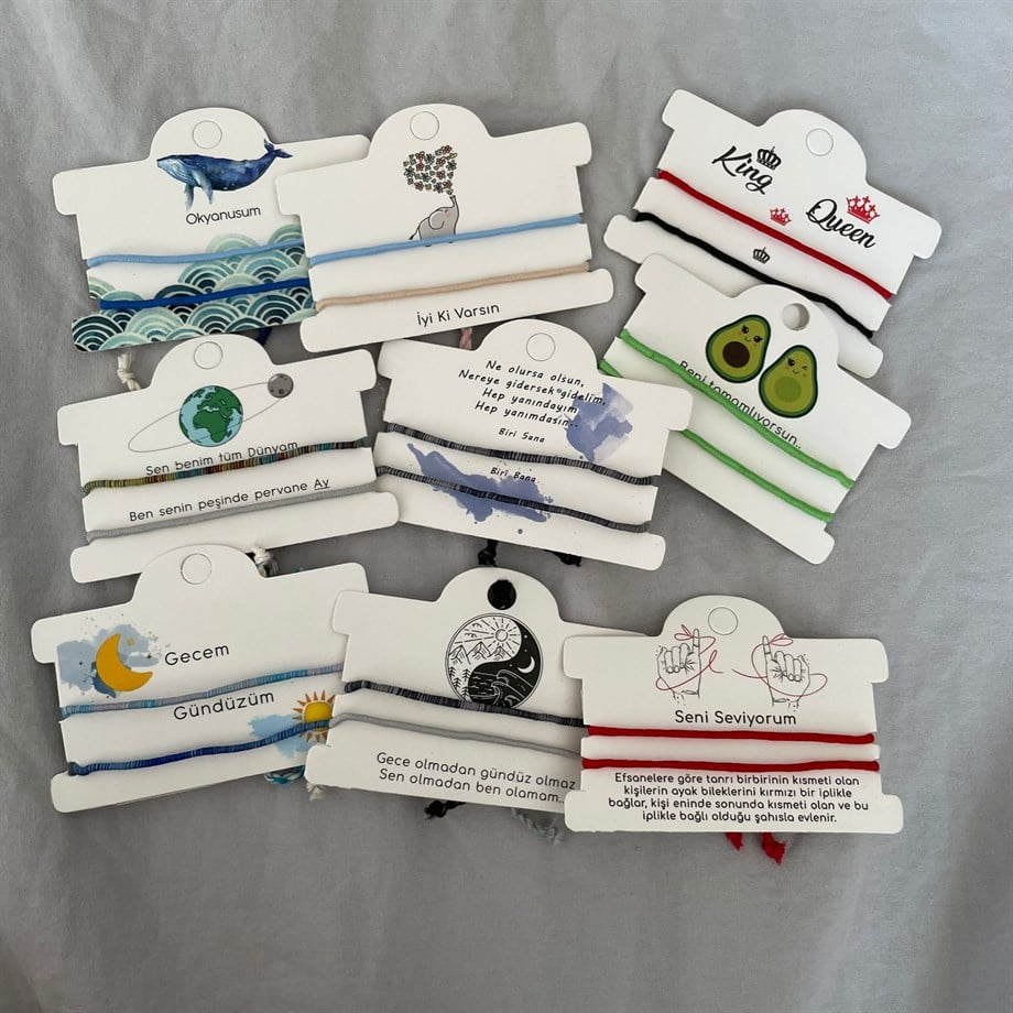 King Queen Gündüz Olmaz Love Çift Bilekliği