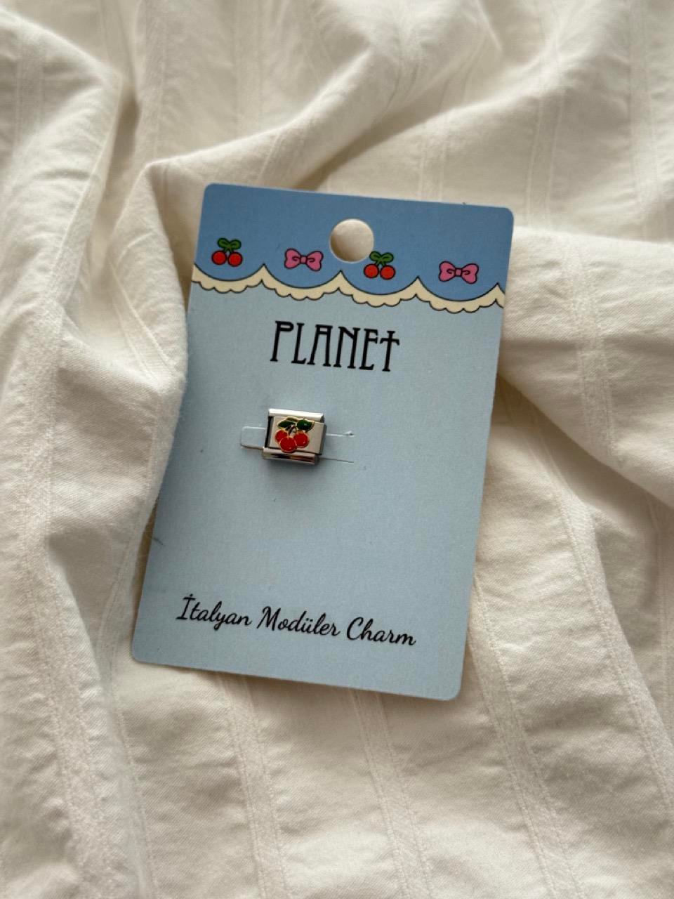 Kiraz Kartlı İtalyan Charm