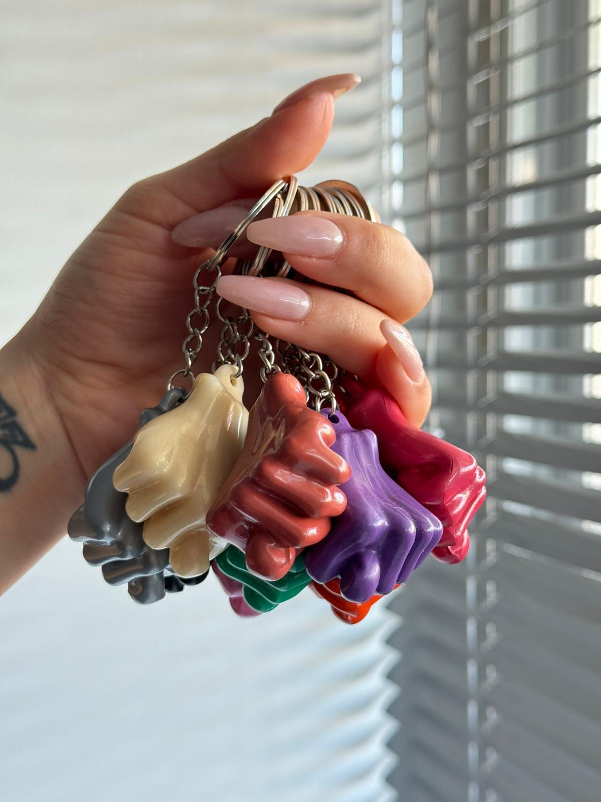 Kiremit Renk Nah Anahtarlık