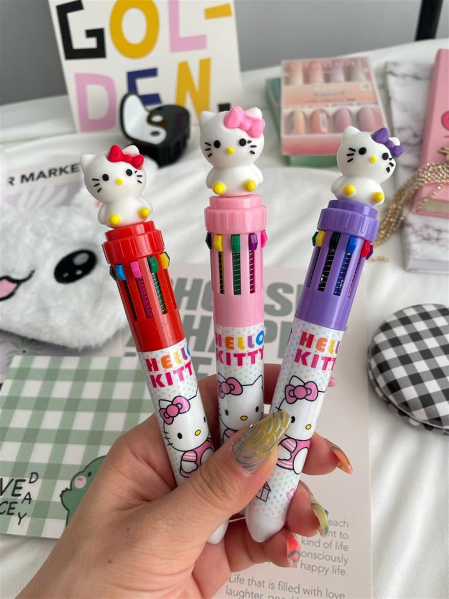 Kitty 10 Renk Tükenmez Kalem Renk Seçenekleri