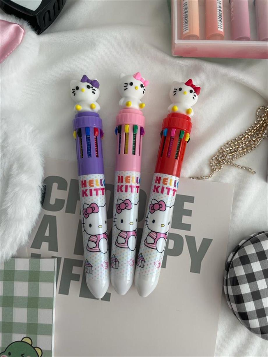 Kitty 10 Renk Tükenmez Kalem Renk Seçenekleri