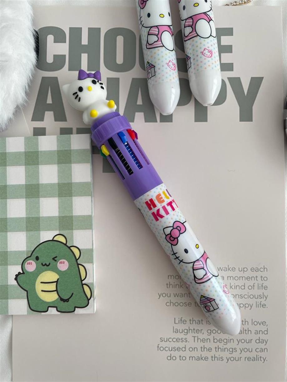 Kitty 10 Renk Tükenmez Kalem Renk Seçenekleri