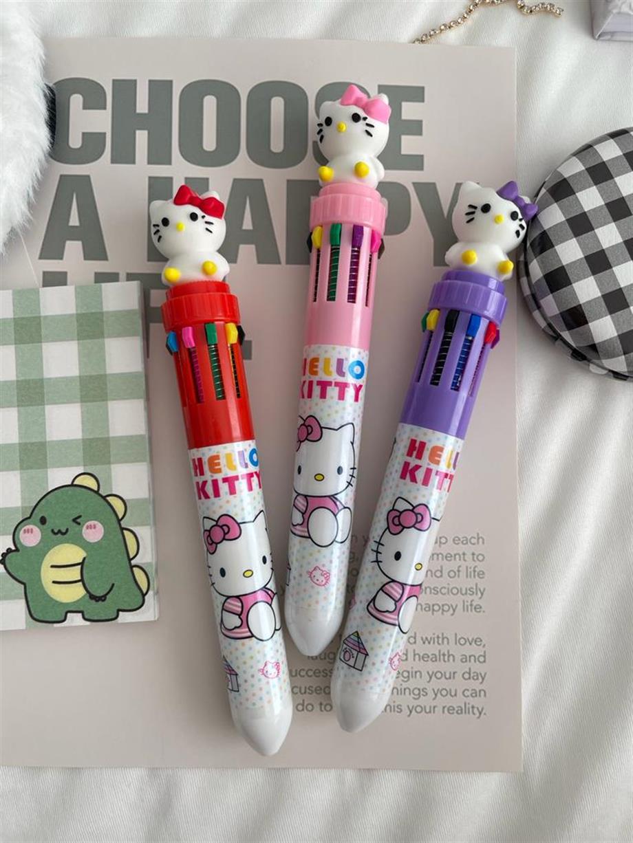 Kitty 10 Renk Tükenmez Kalem Renk Seçenekleri