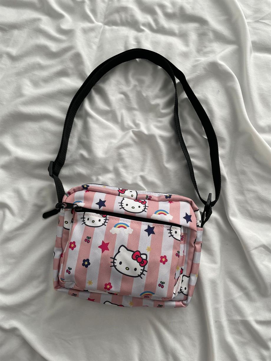 Kitty 2 Bölmeli Crossbody Çanta