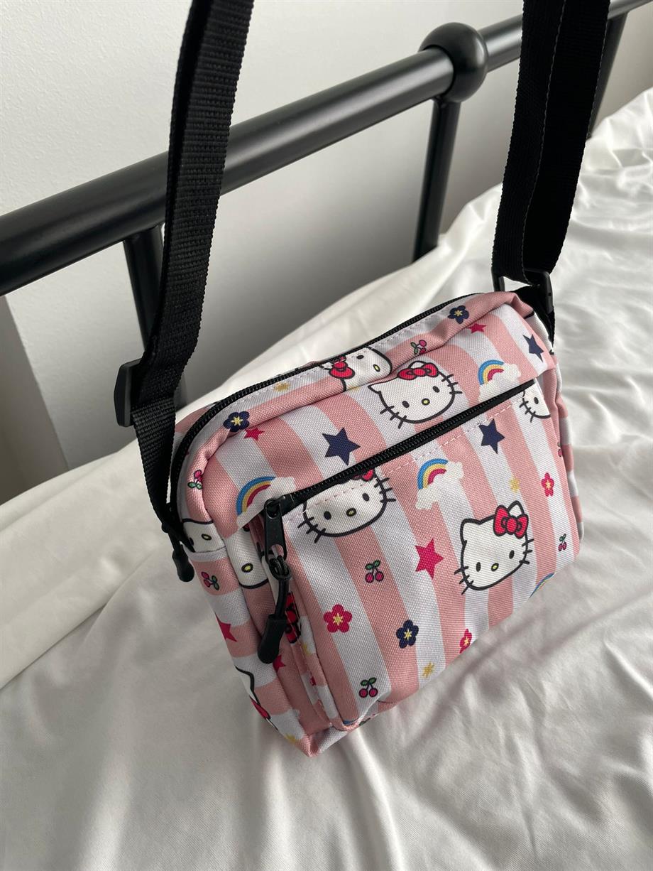 Kitty 2 Bölmeli Crossbody Çanta