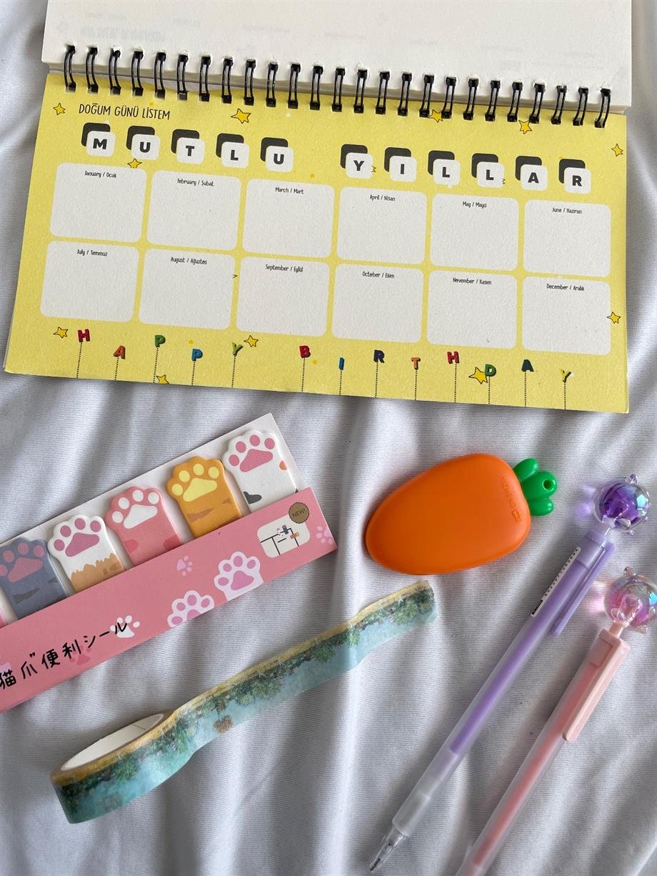 Küçük Prens Beyaz Spiralli Planlayıcı Defter