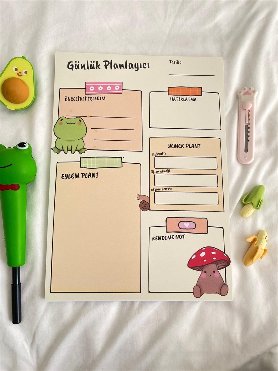 Kurbağa  A4 Günlük planlayıcı