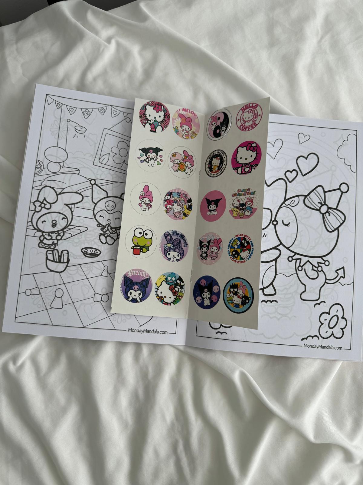 Kuromi 2 Boyama Kitabı Sticker Hediyeli