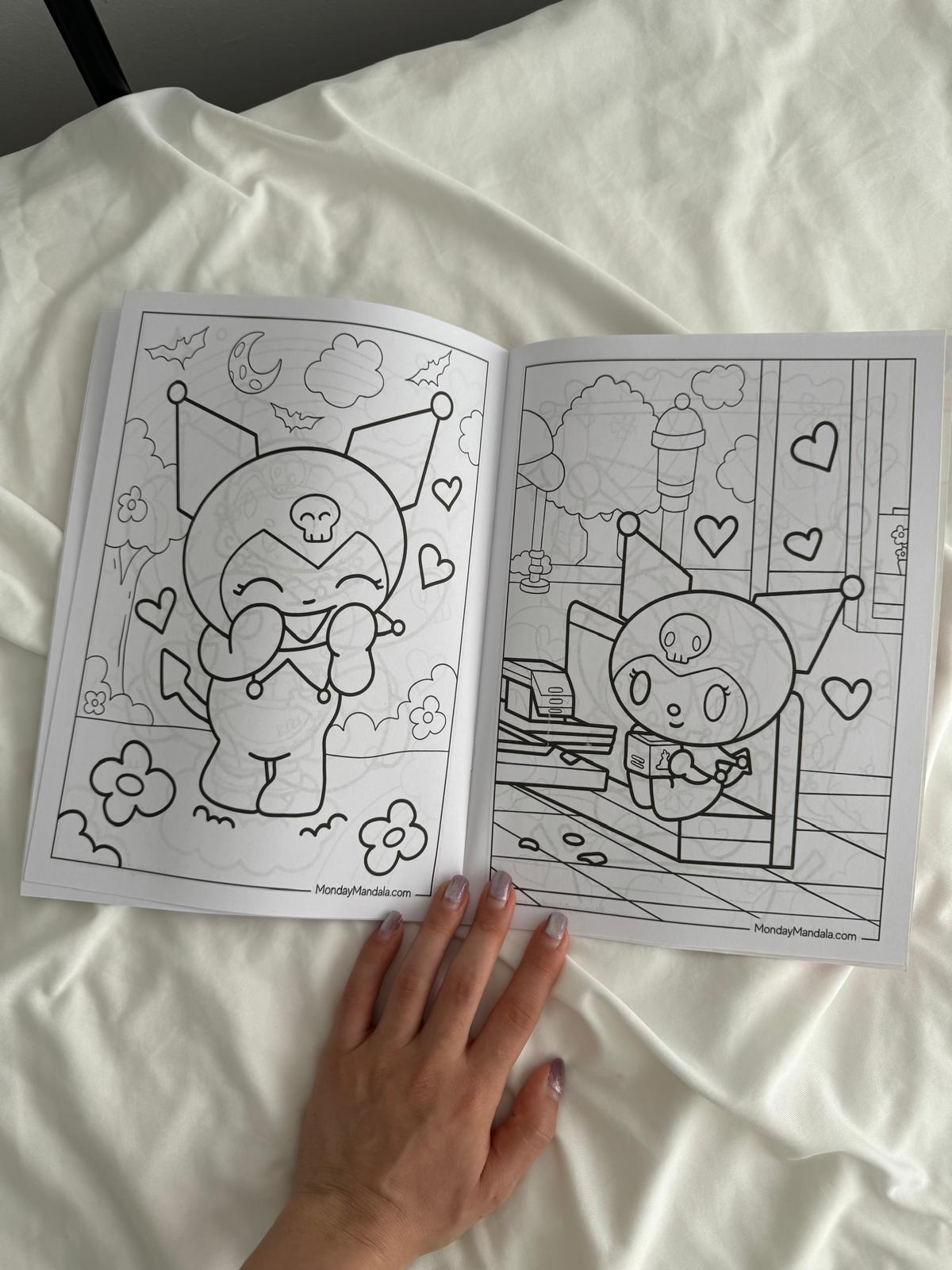 Kuromi 2 Boyama Kitabı Sticker Hediyeli