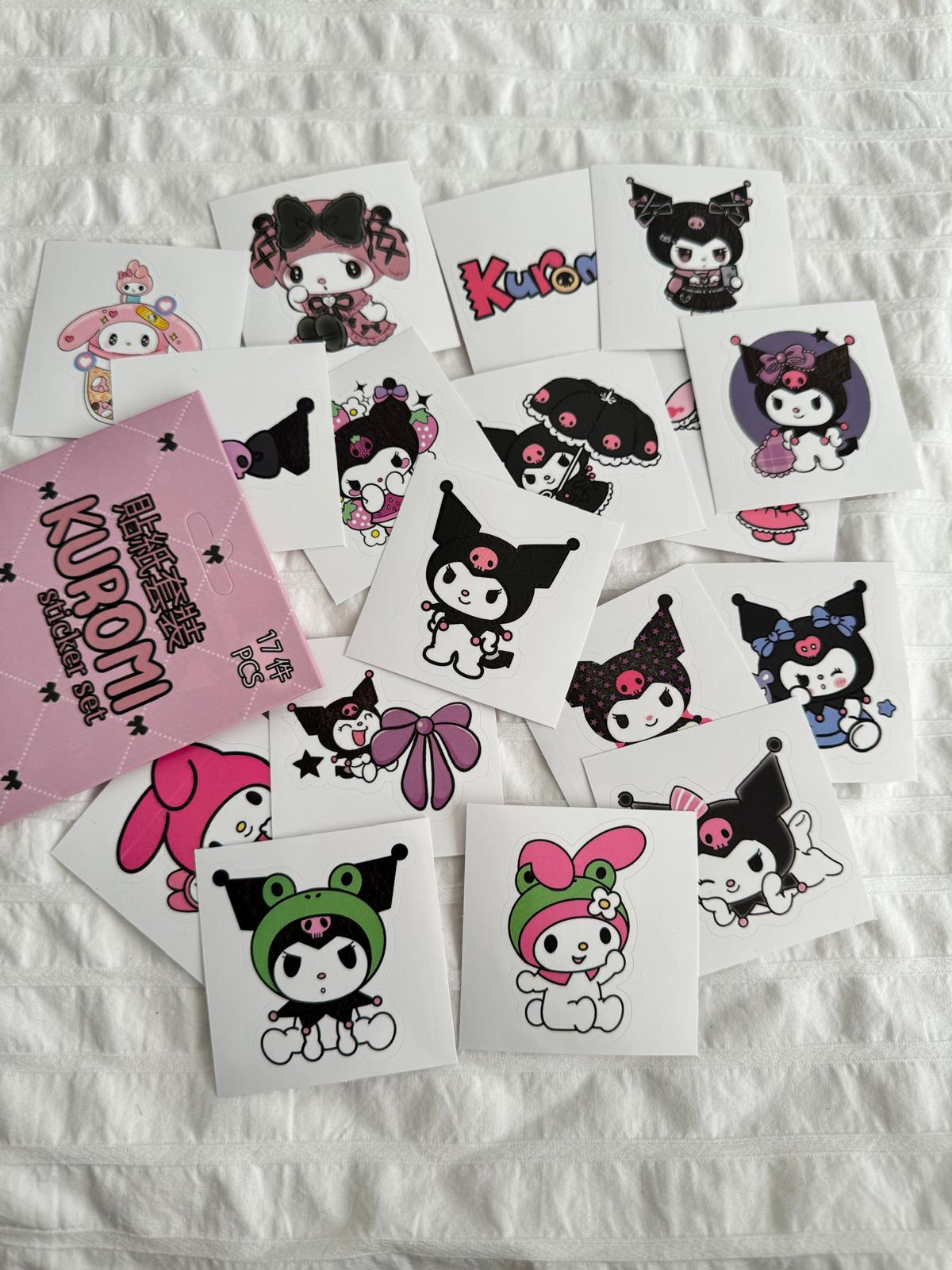 Kuromi 2 Kutulu Sticker Seti