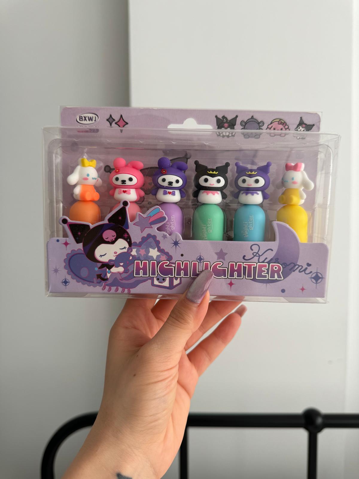 Kuromi 6lı Highlighter Seti