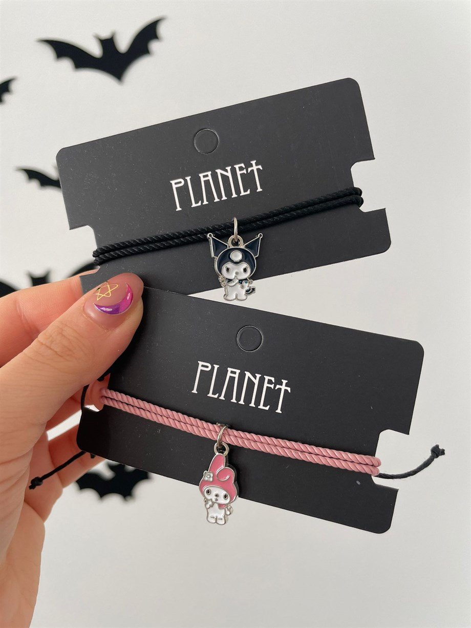 Kuromi and Melody Çift Bilekliği