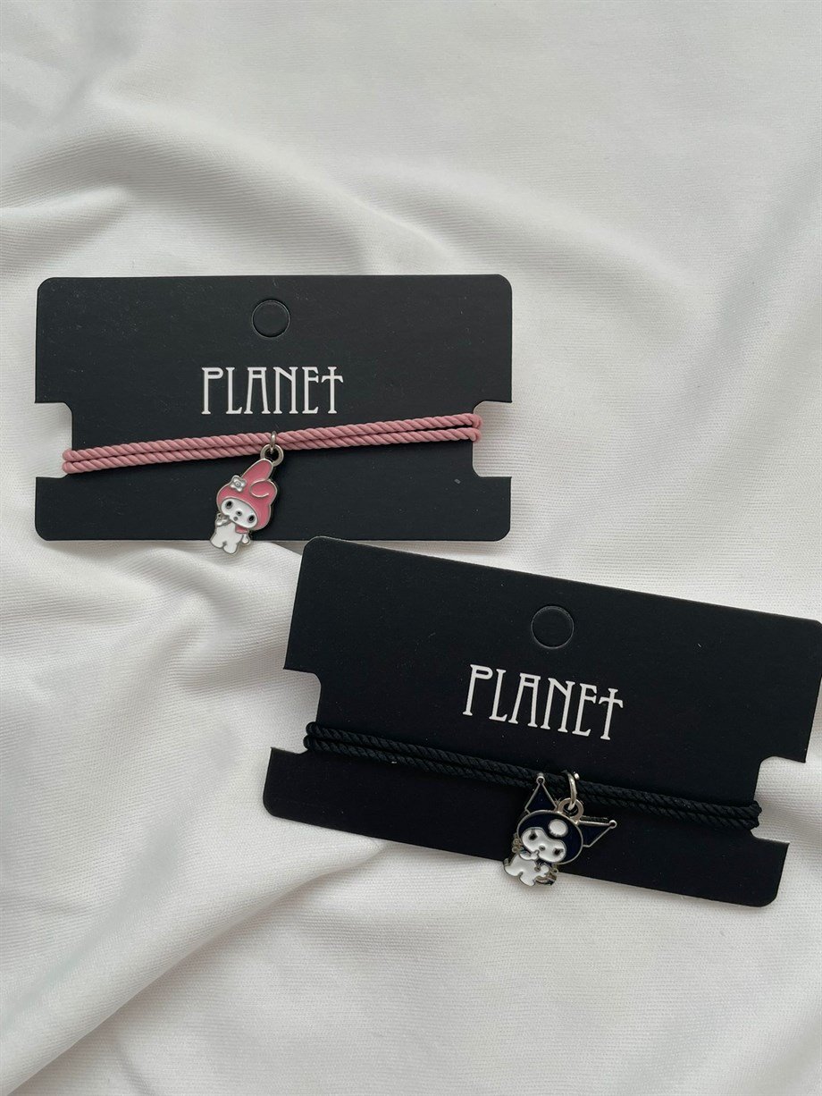 Kuromi and Melody Çift Bilekliği