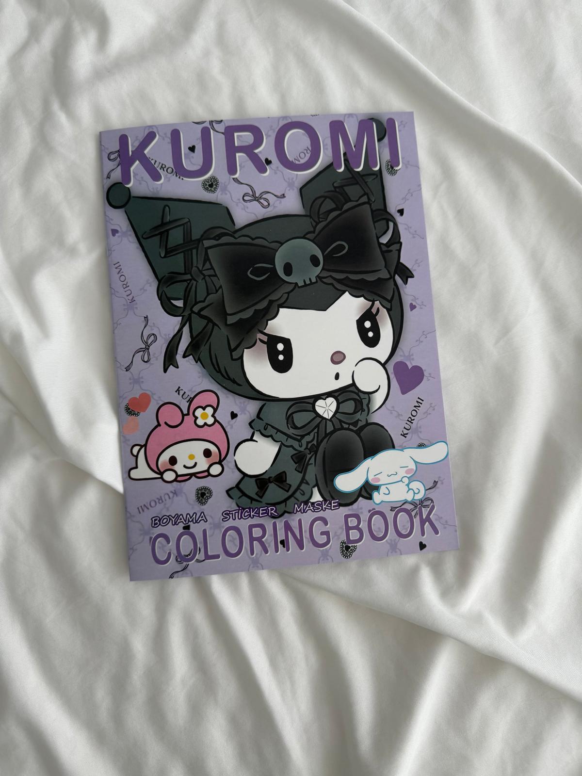 Kuromi Boyama Kitabı Sticker Hediyeli