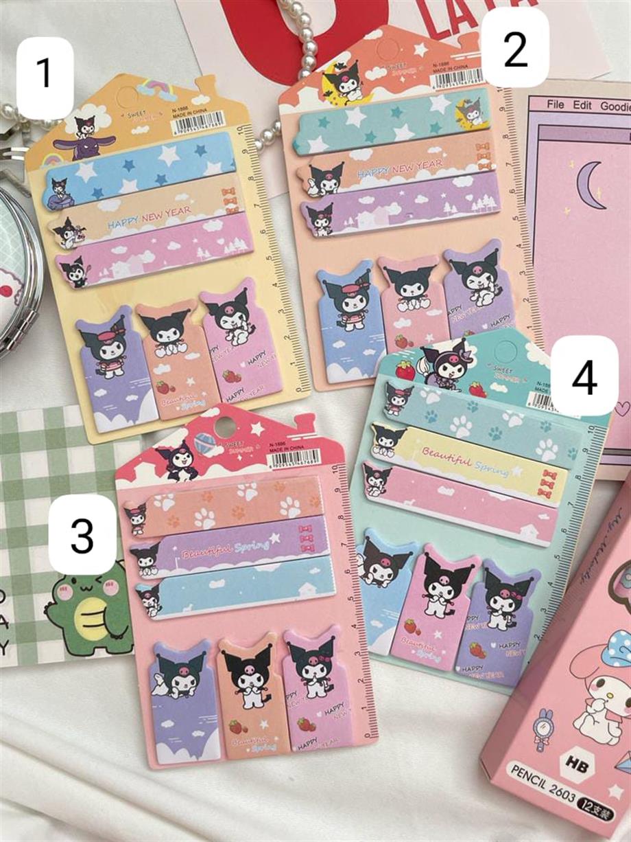 Kuromi Home Stick Postit Seti
