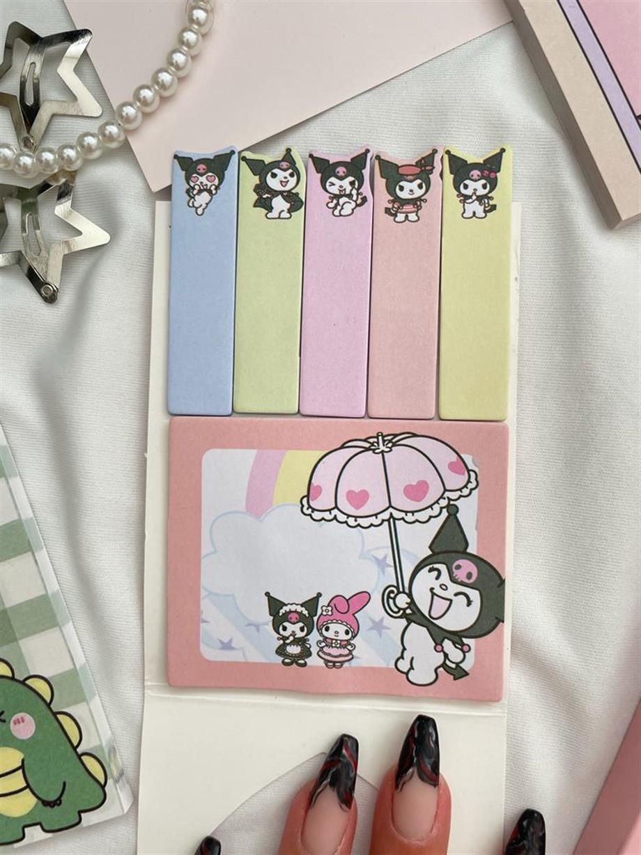 Kuromi Kapaklı Stick Postit Seti