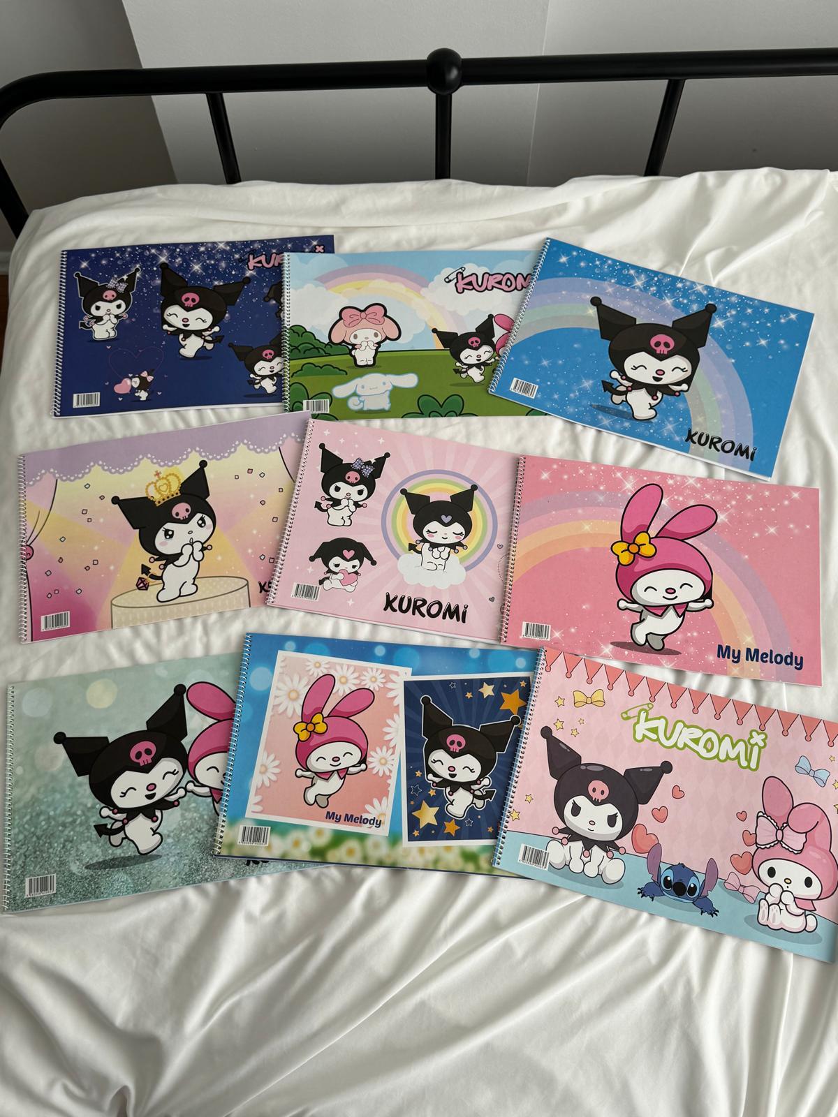Kuromi Melody Heart Resim Defteri