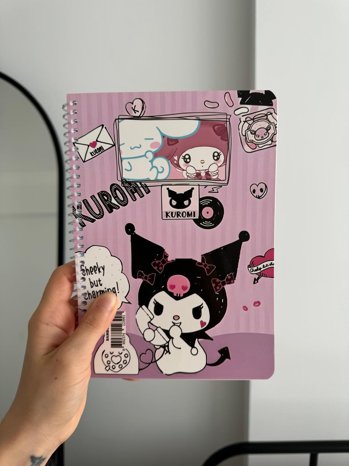 Kuromi Melody Spiralli Defter