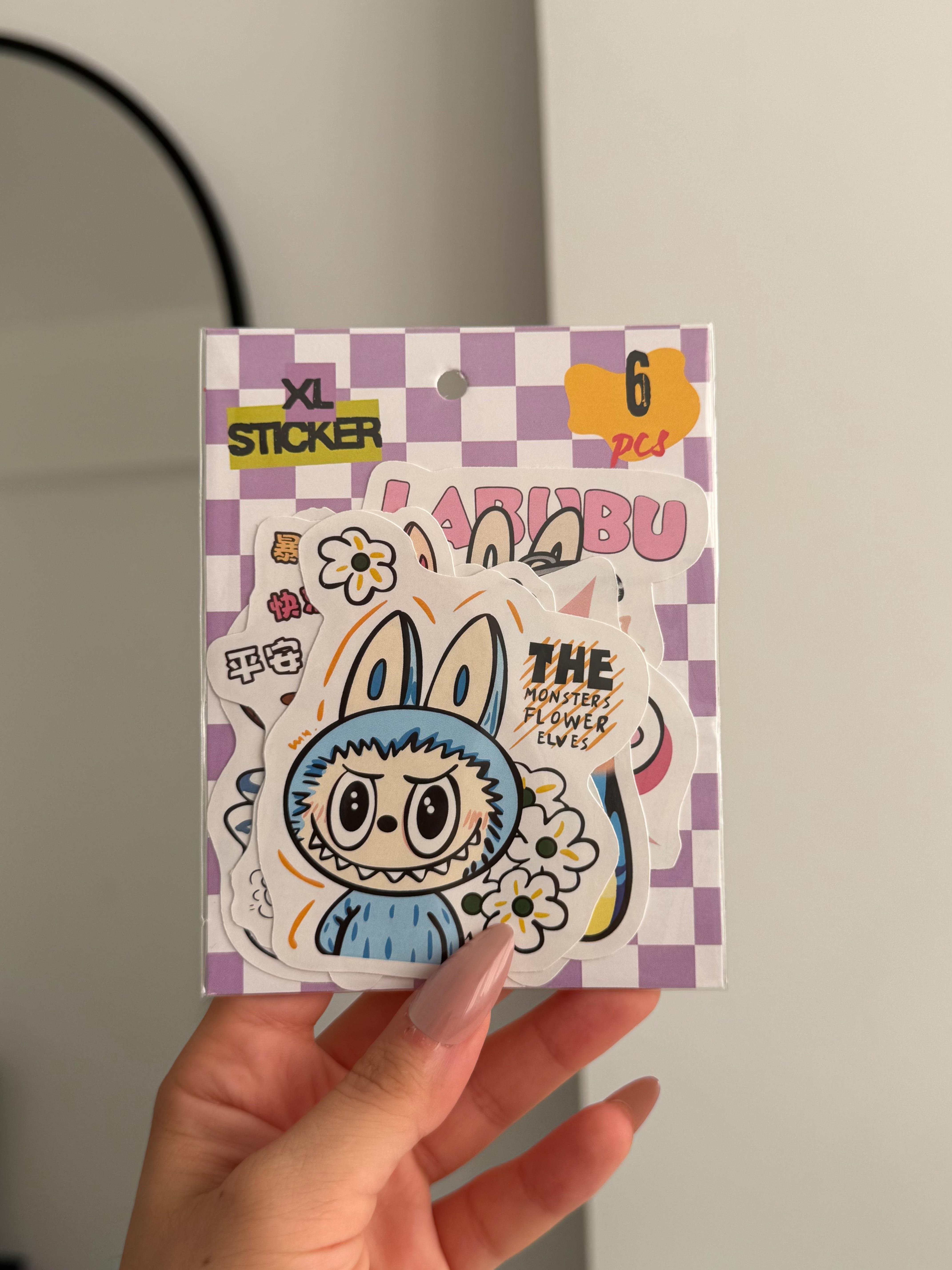 Labubu 6 Parça XL Sticker