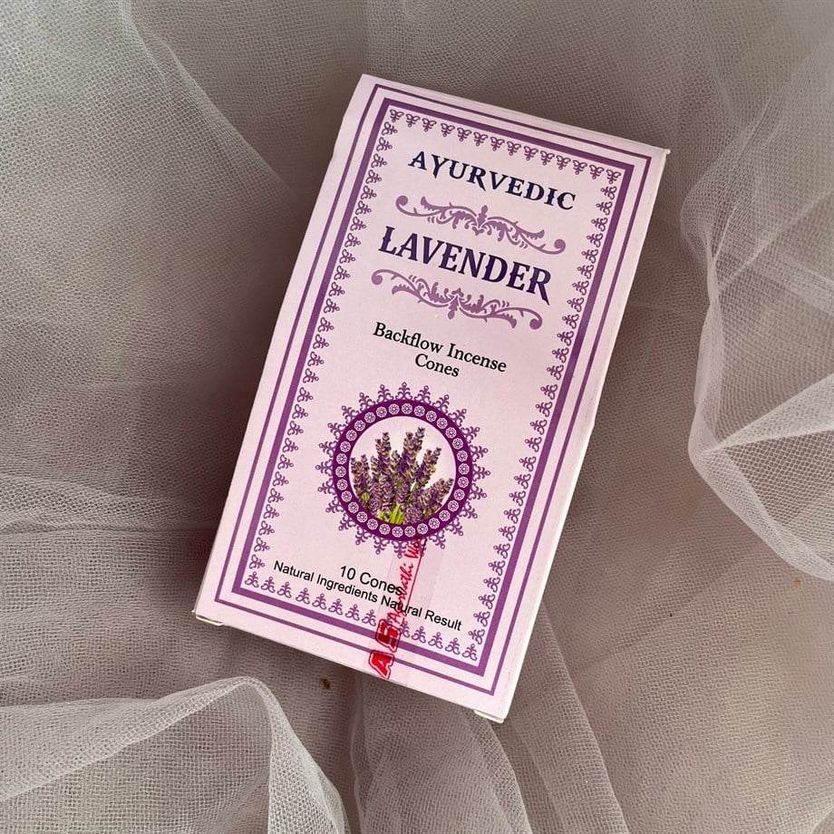 Lavanta Aromalı Geri Akışlı Konik Tütsü