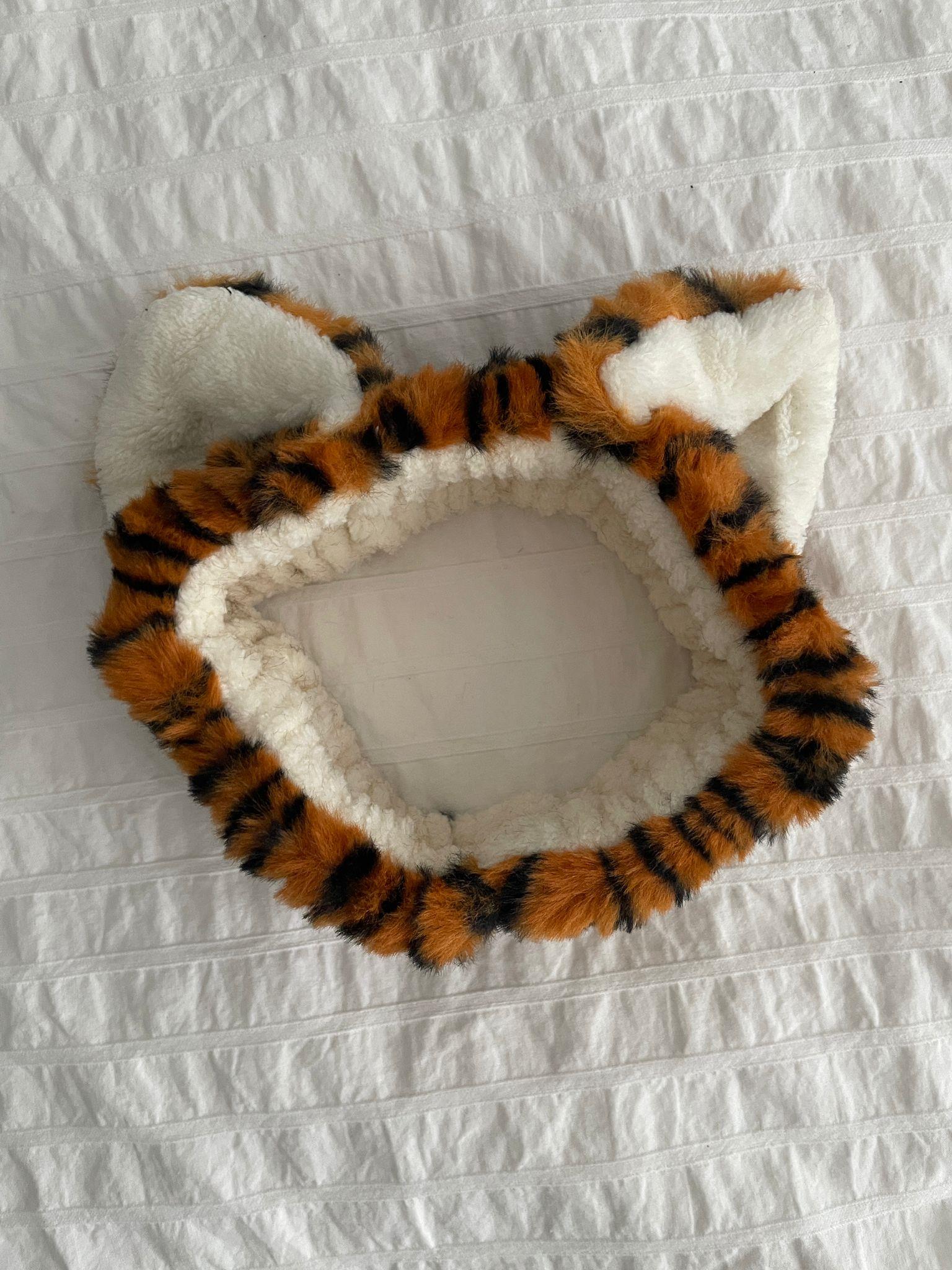 Leopar Peluş Saç Bandı