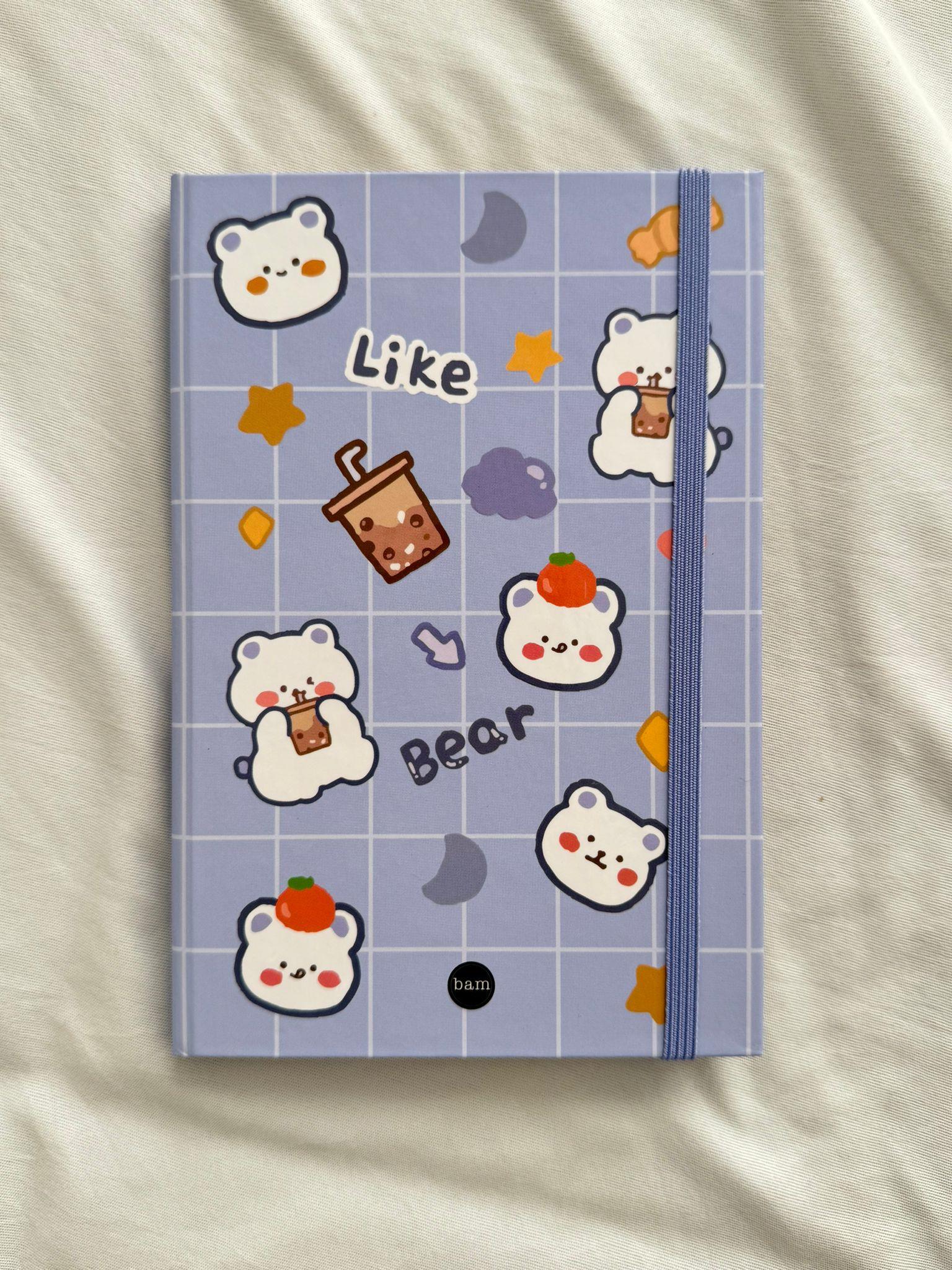 Like Bear Lastikli Sert Kapak Defter